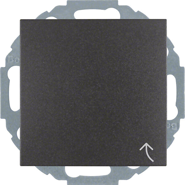 Hager/Berk Schuko-Steckd.anth/matt mit Klappdeckel 47441606